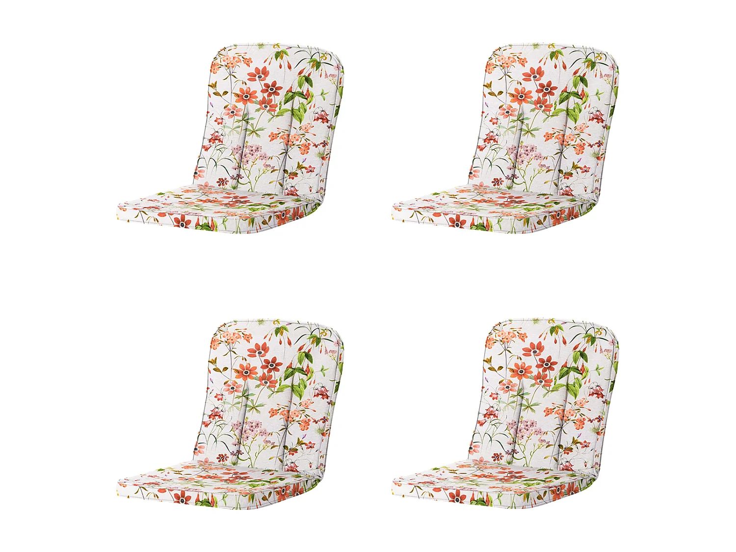 Coussin de jardin Classic/Bora/Antigua Hermitage Milly naturel - Env. 94x48 cm - Lot de 4