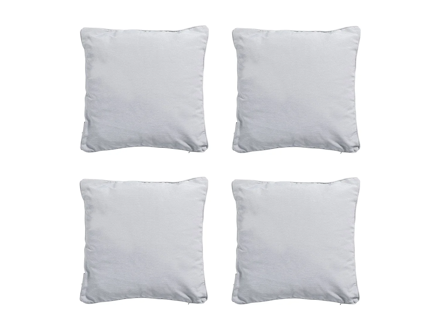 Sierkussen Panama light grey - Ca. 45x45 cm - Set van 4