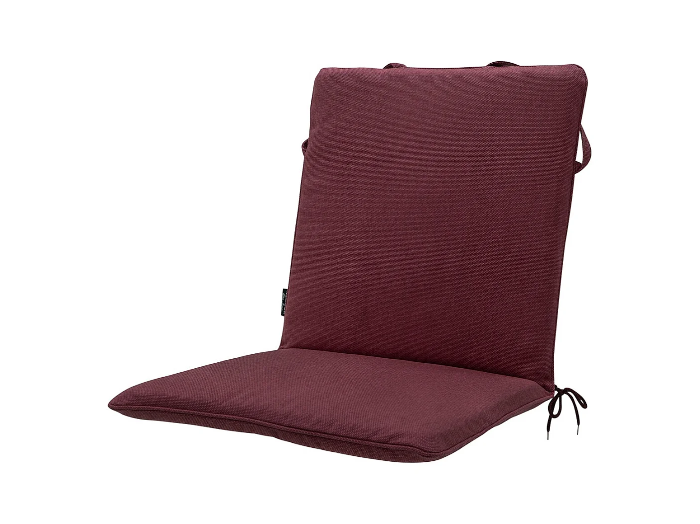 Coussin de chaise empilable en toile Bordeaux éco+ - Dimensions approximatives : 97 x 49 cm - Lot de 4