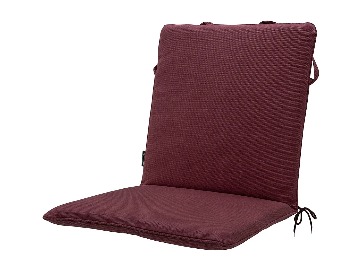 Coussin de chaise empilable en toile Bordeaux éco+ - Dimensions approximatives : 97 x 49 cm - Lot de 4