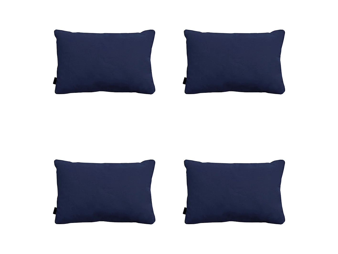 Coussin décoratif Panama indigo - Env. 40x60 cm - Lot de 4