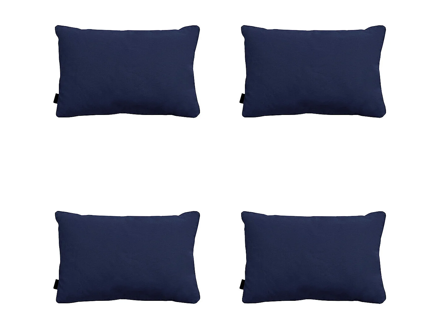 Coussin décoratif Panama indigo - Env. 40x60 cm - Lot de 4