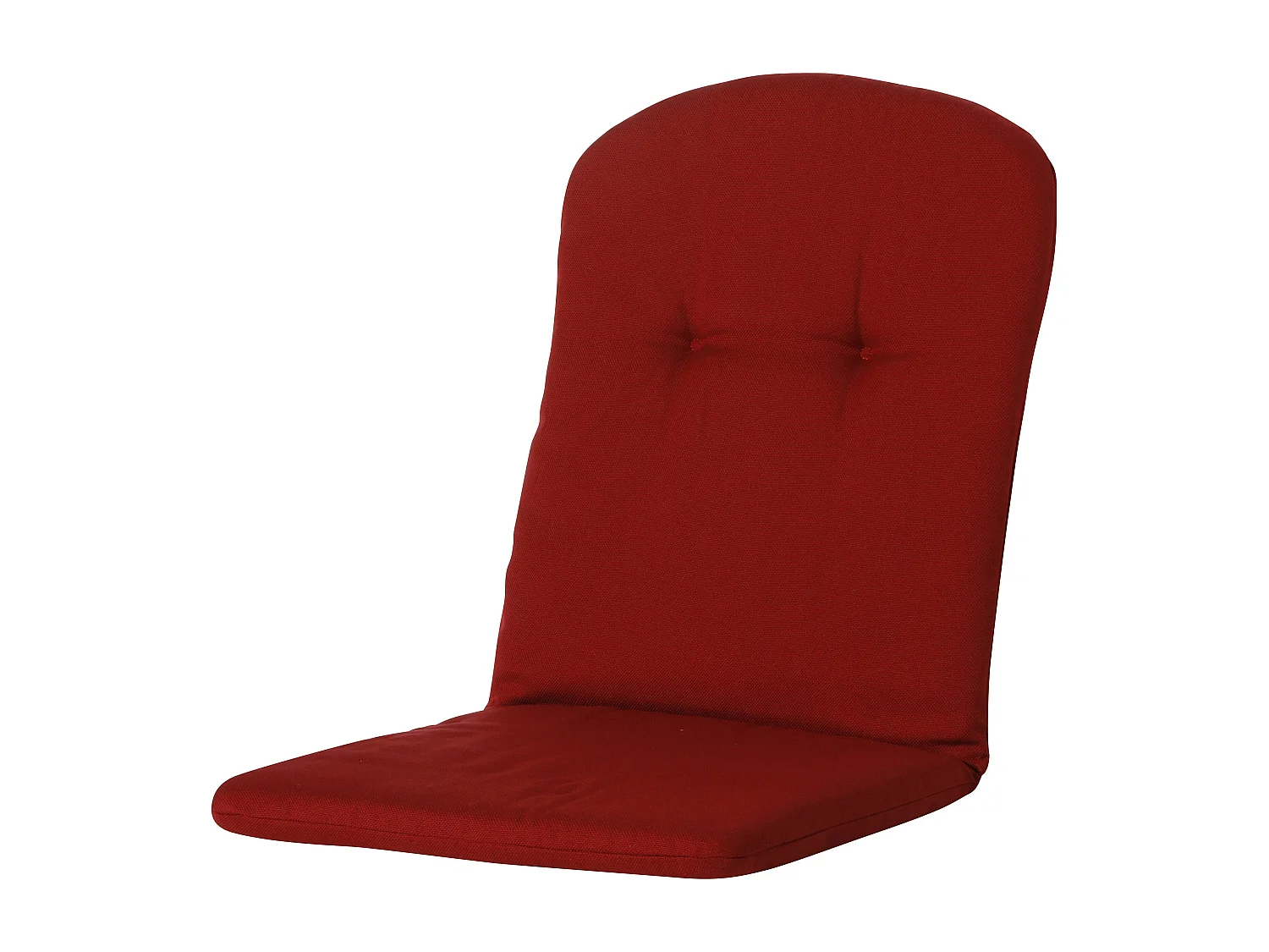 Coussin de fauteuil haut dossier côtelé rouge - Environ 96 x 45 cm - Lot de 4