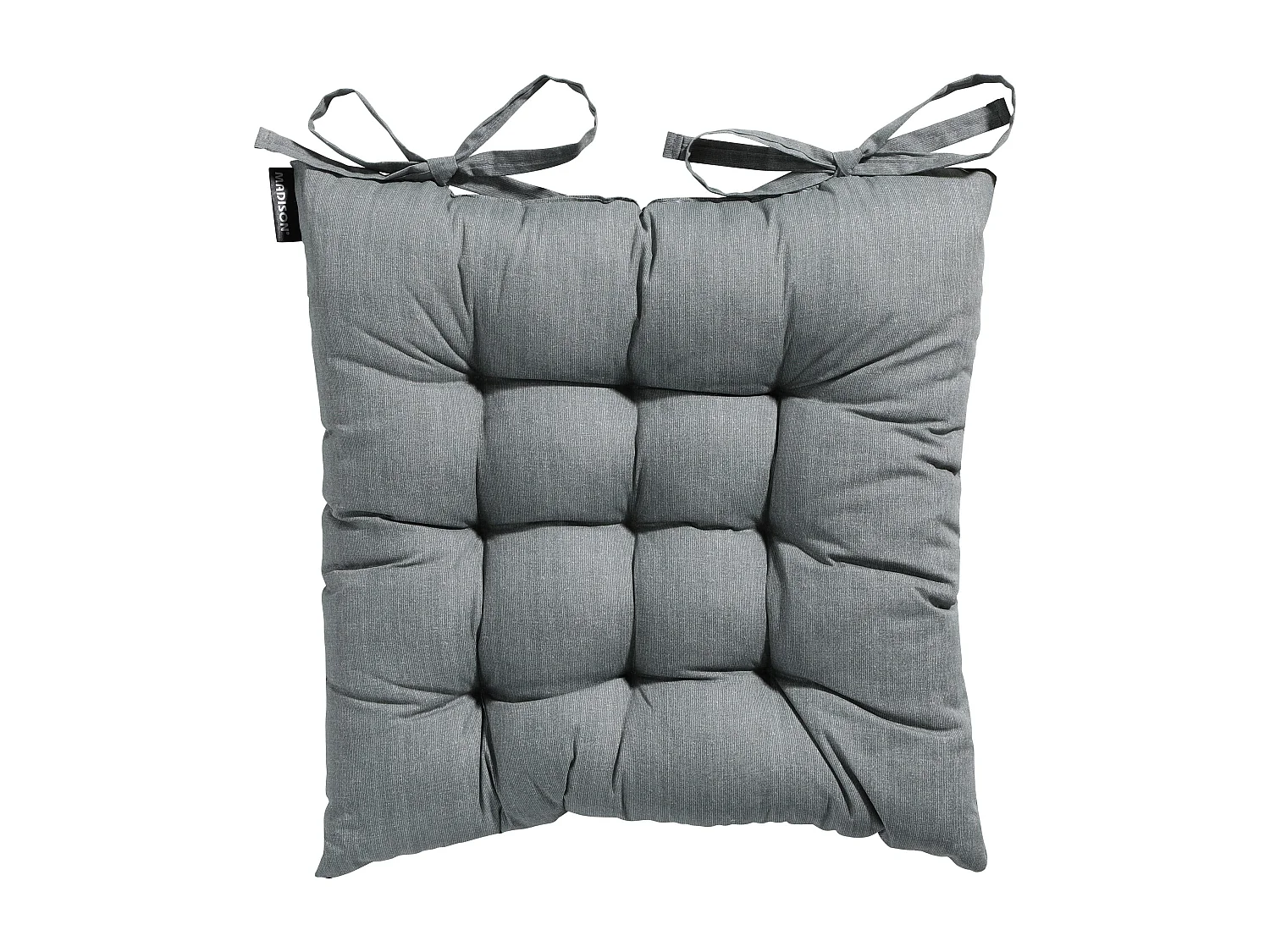 Coussin d'assise Tuscany Basic gris - Environ 46 x 46 cm - Lot de 4