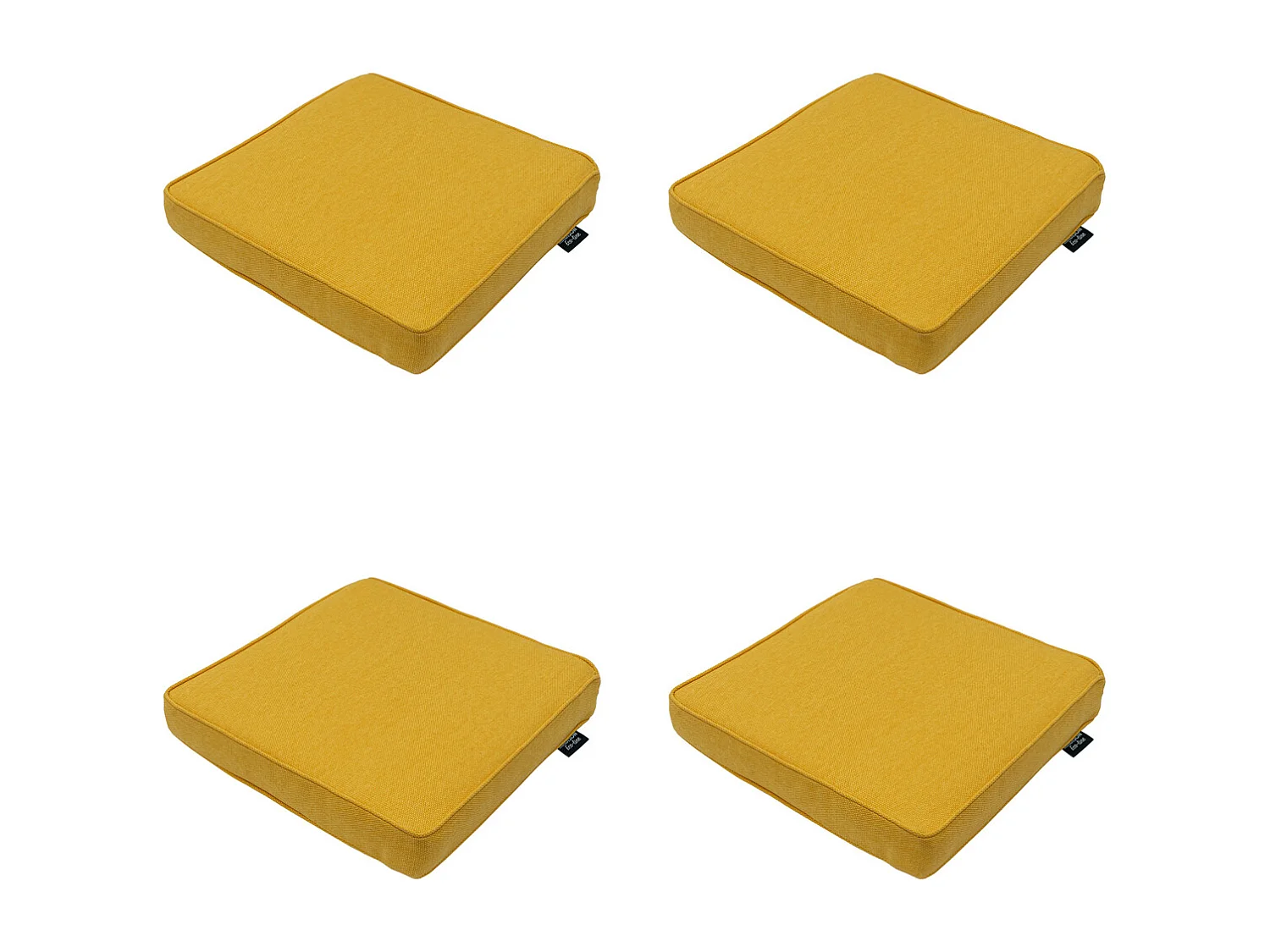 Zitkussen Gold canvas eco+ - Ca. 40x40 cm - Set van 4