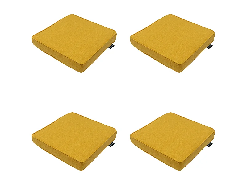 Sitzkissen Gold Canvas eco+ - Ca. 40x40 cm - 4er Set