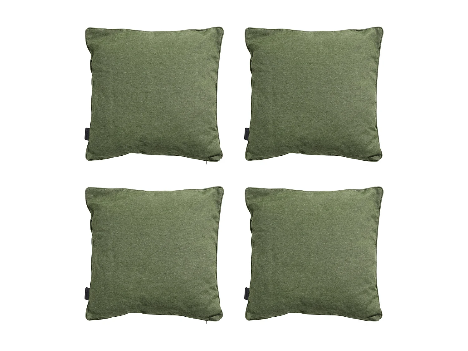 Dekokissen Panama grün - Ca. 60x60 cm - 4er Set