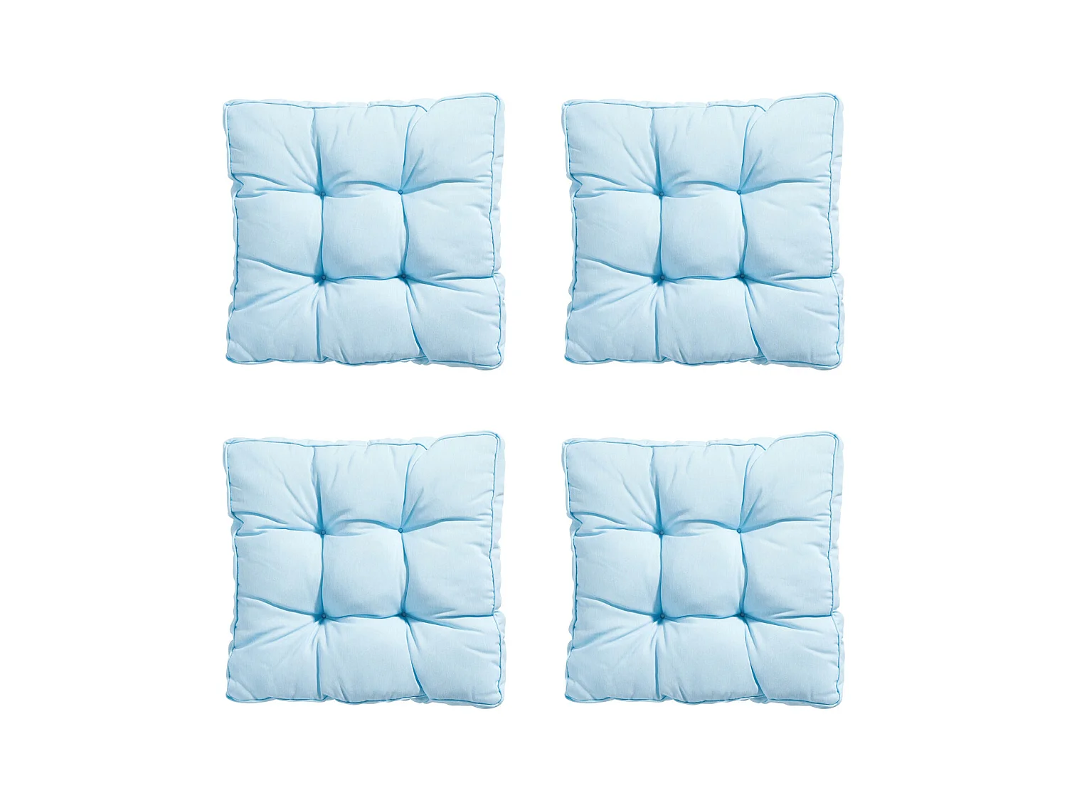 Coussin d'assise Florance Panama Skyway - Env. 47x47 cm - Lot de 4