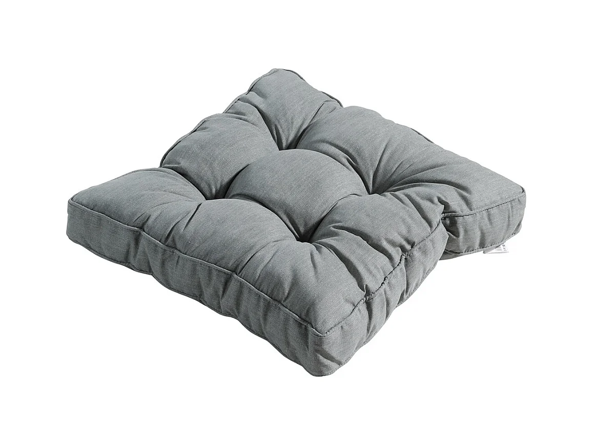 Sitzkissen Florance Basic grau - Ca. 47x47 cm - 4er Set