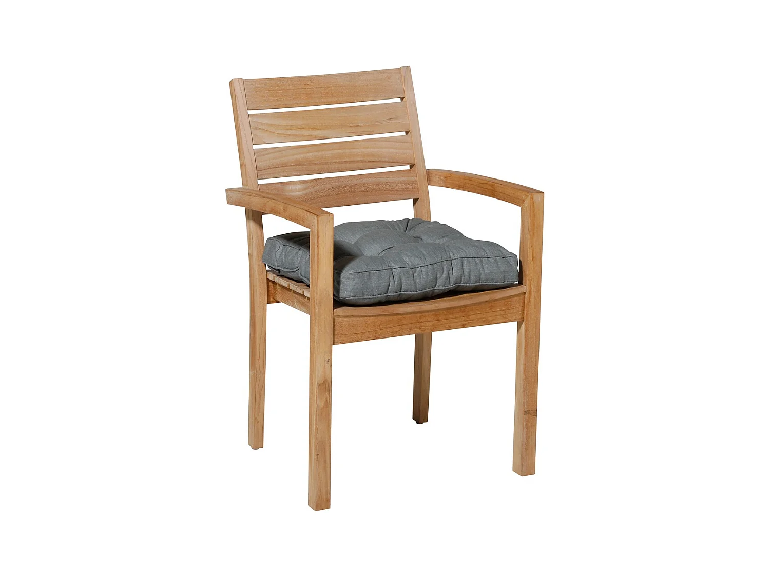 Sitzkissen Florance Basic grau - Ca. 47x47 cm - 4er Set