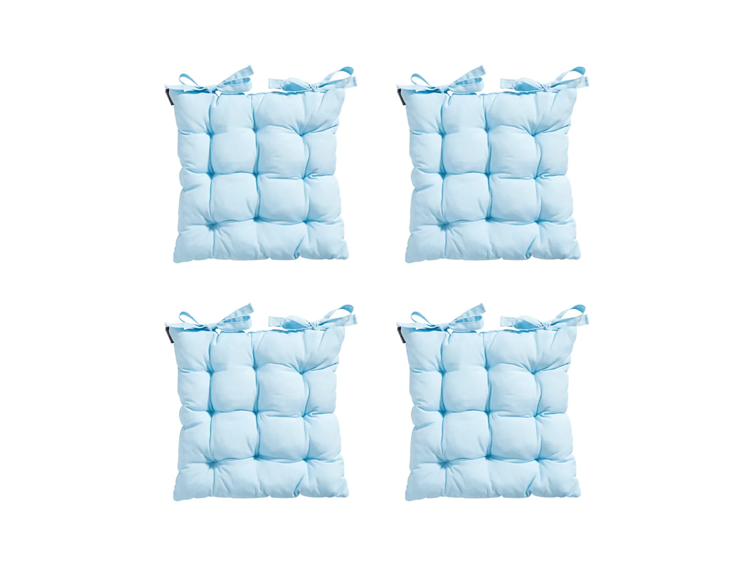 Coussin d'assise Toscane Panama Skyway - Environ 46 x 46 cm - Lot de 4