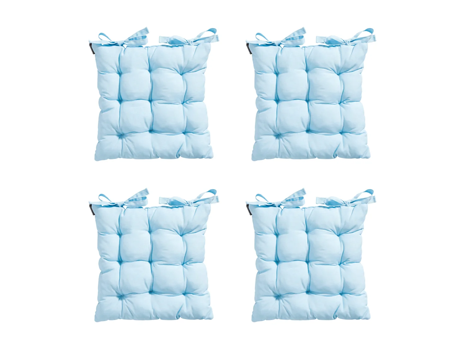 Coussin d'assise Toscane Panama Skyway - Environ 46 x 46 cm - Lot de 4