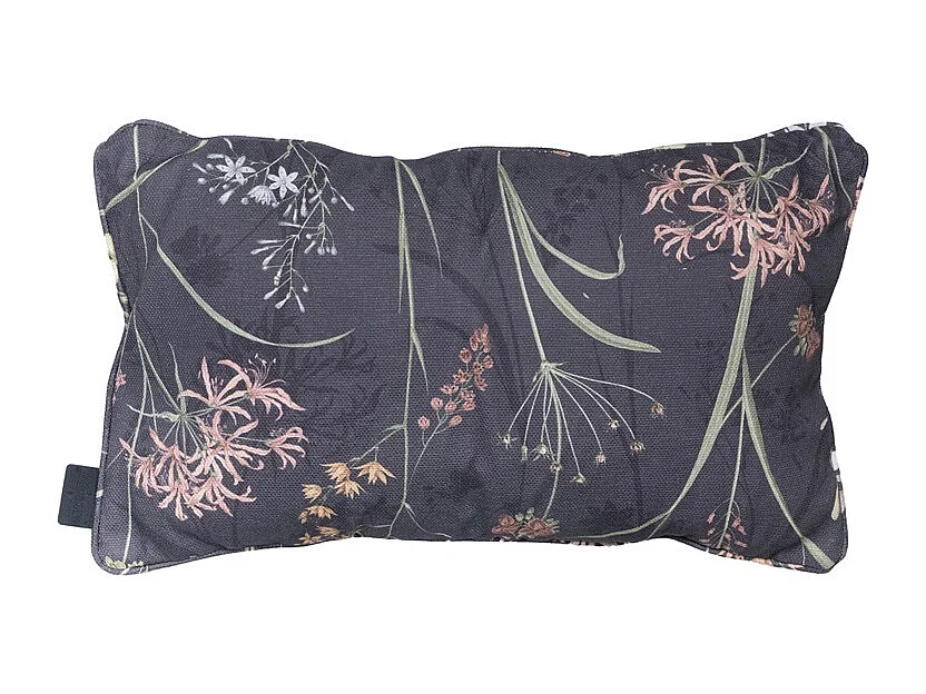 Coussin décoratif Donna gris toile éco+ - Env. 30x50 cm - Lot de 4
