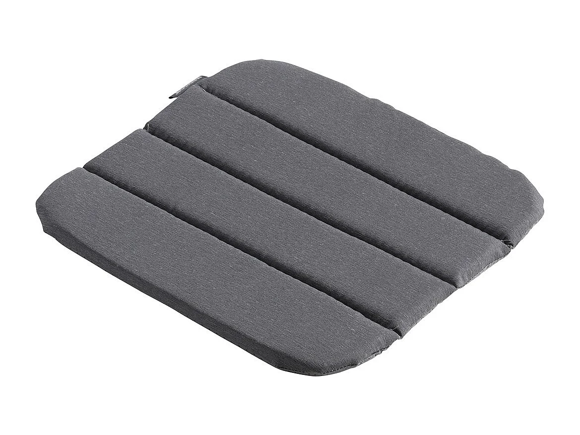 Coussin d'assise Panama gris - Environ 40x40 cm - Lot de 4