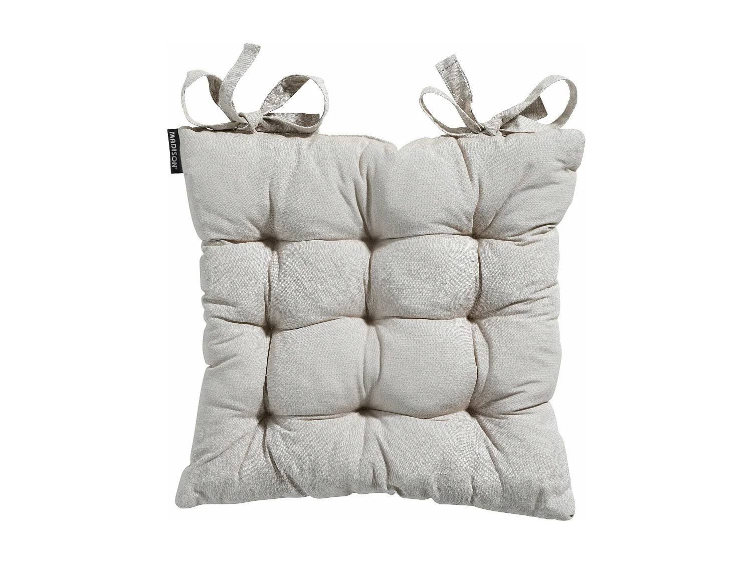 Coussin d'assise Toscane Panama lin - Environ 46x46 cm - Lot de 4