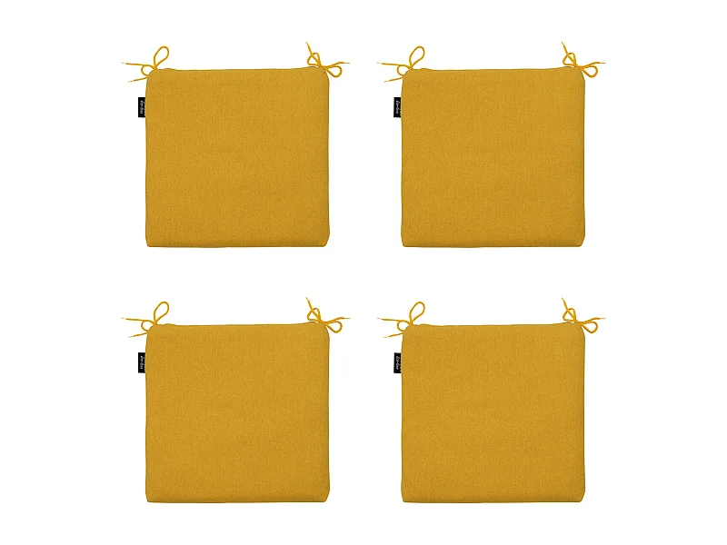 Zitkussen Gold canvas eco+ - Ca. 40x40 cm - Set van 4