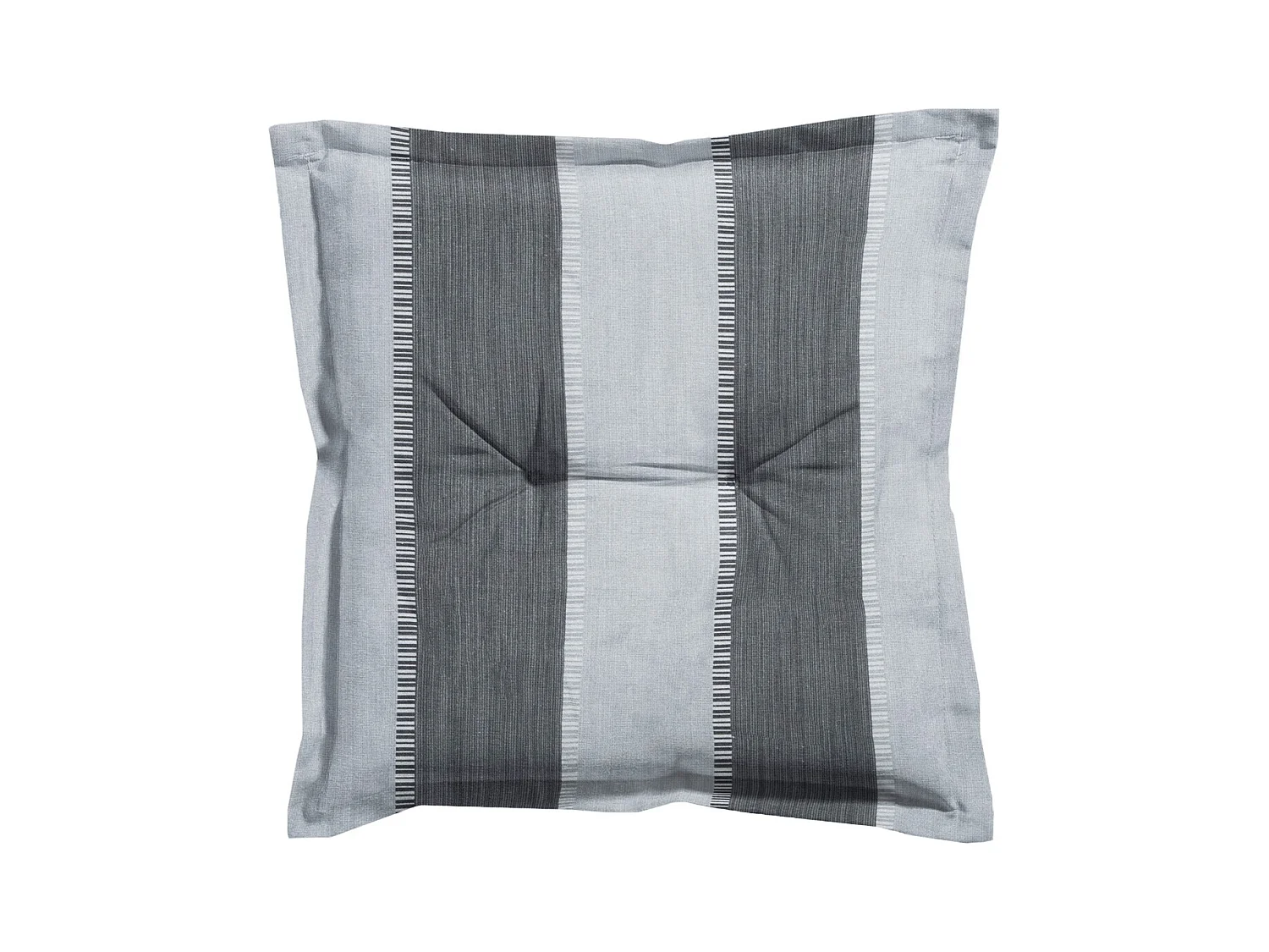 Coussin d'assise Banda gris - Environ 50 x 50 cm - Lot de 4