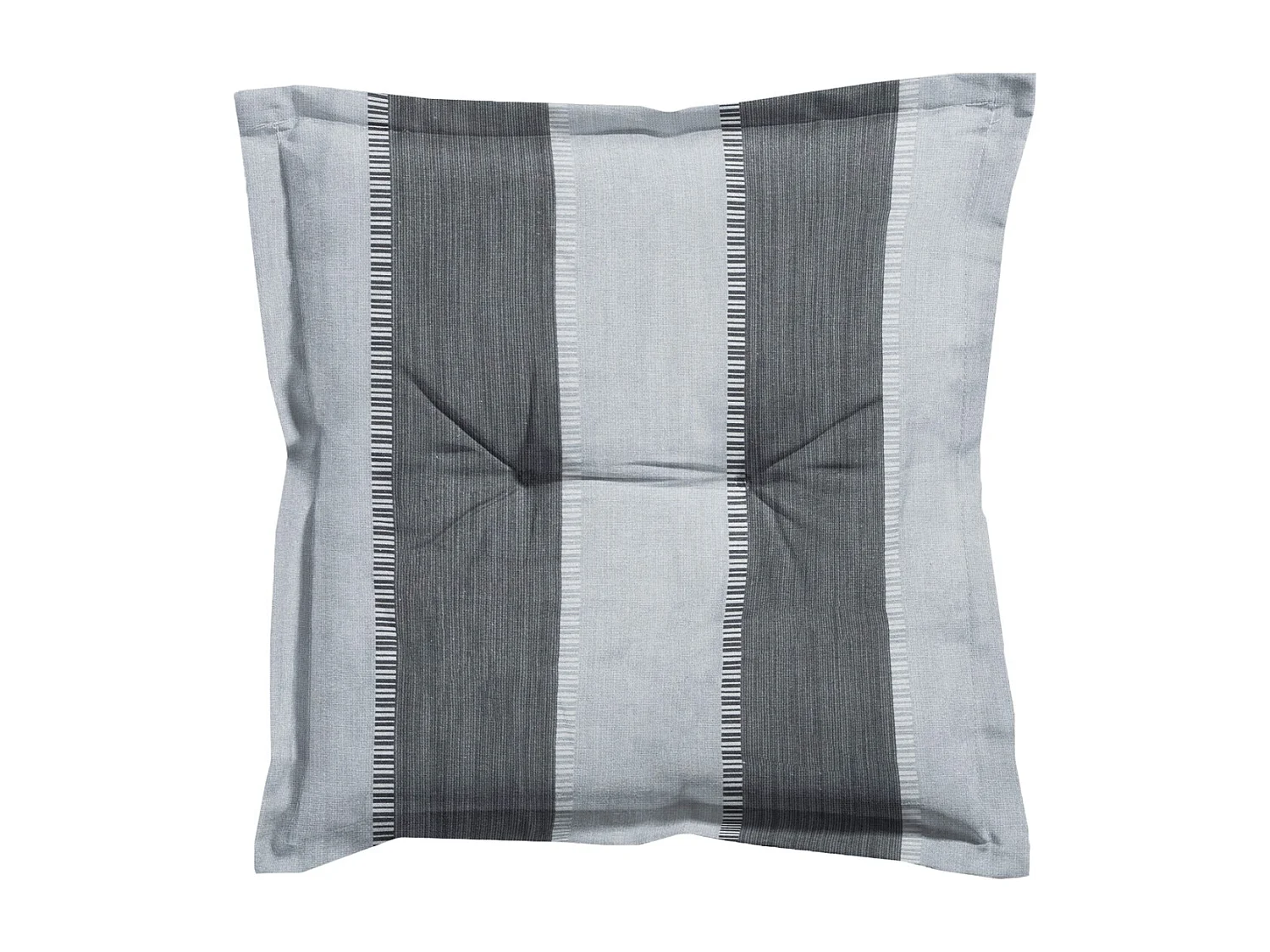 Coussin d'assise Banda gris - Environ 50 x 50 cm - Lot de 4