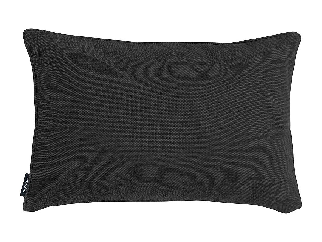 Coussin décoratif Toile noire éco+ - Env. 30x50 cm - Lot de 4