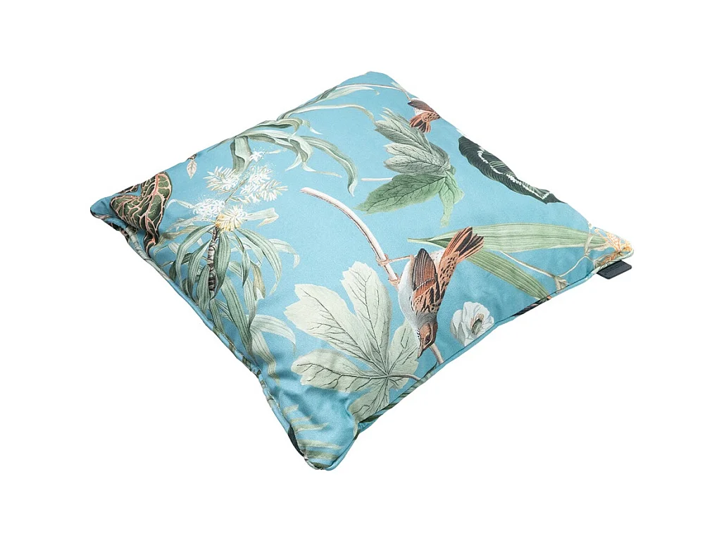 Coussin décoratif Grasse aqua - Env. 50x50 cm - Lot de 4