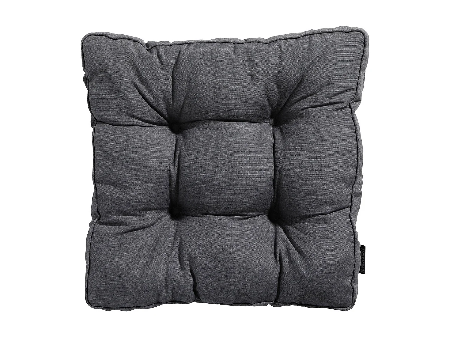 Coussin d'assise Florance Panama gris - Env. 47x47 cm - Lot de 4