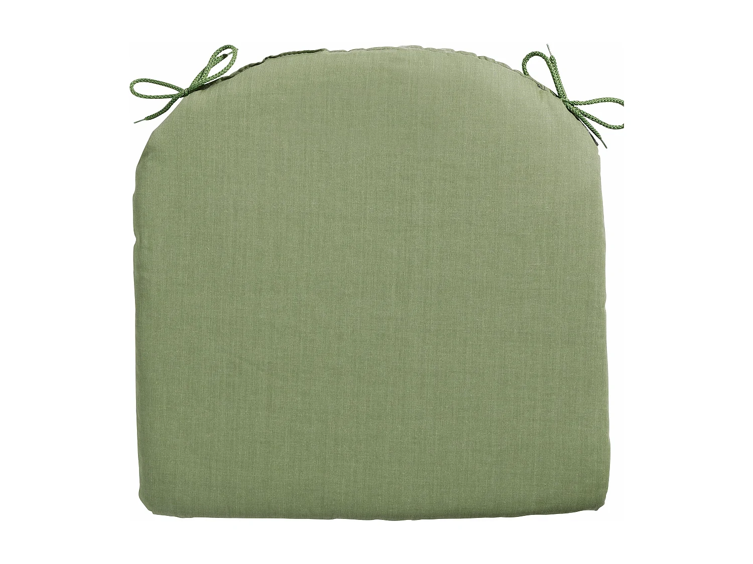 Coussin d'assise Basic vert - Environ 46x48 cm - Lot de 4