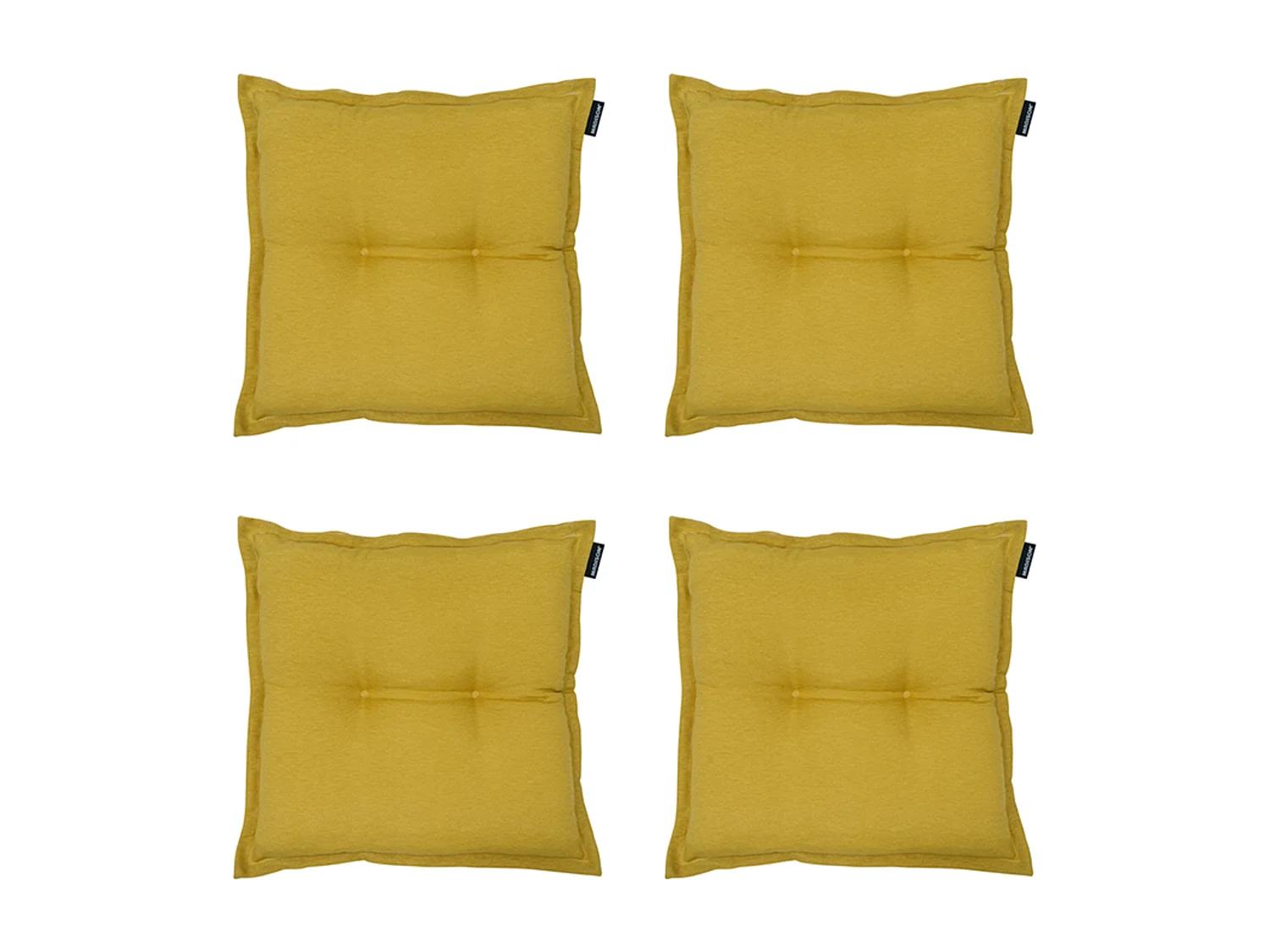Zitkussen Panama mustard - Ca. 50x50 cm - Set van 4