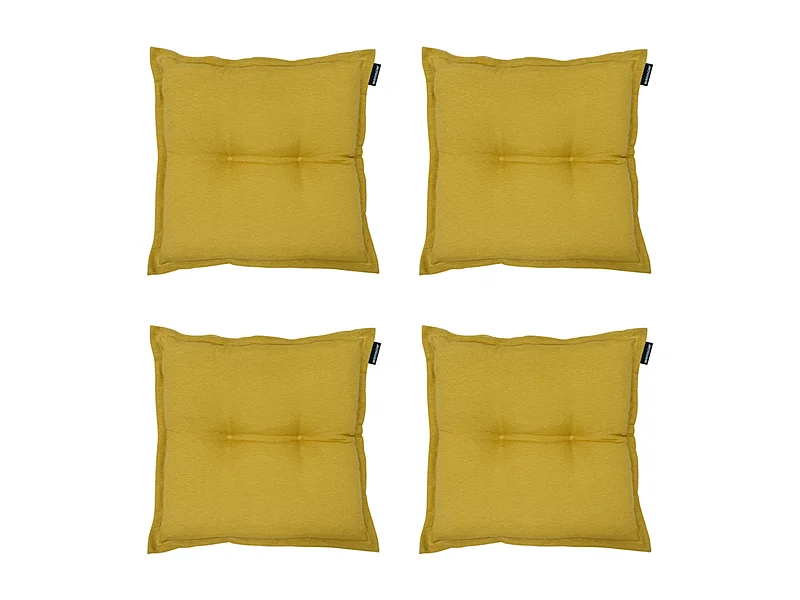 Zitkussen Panama mustard - Ca. 50x50 cm - Set van 4