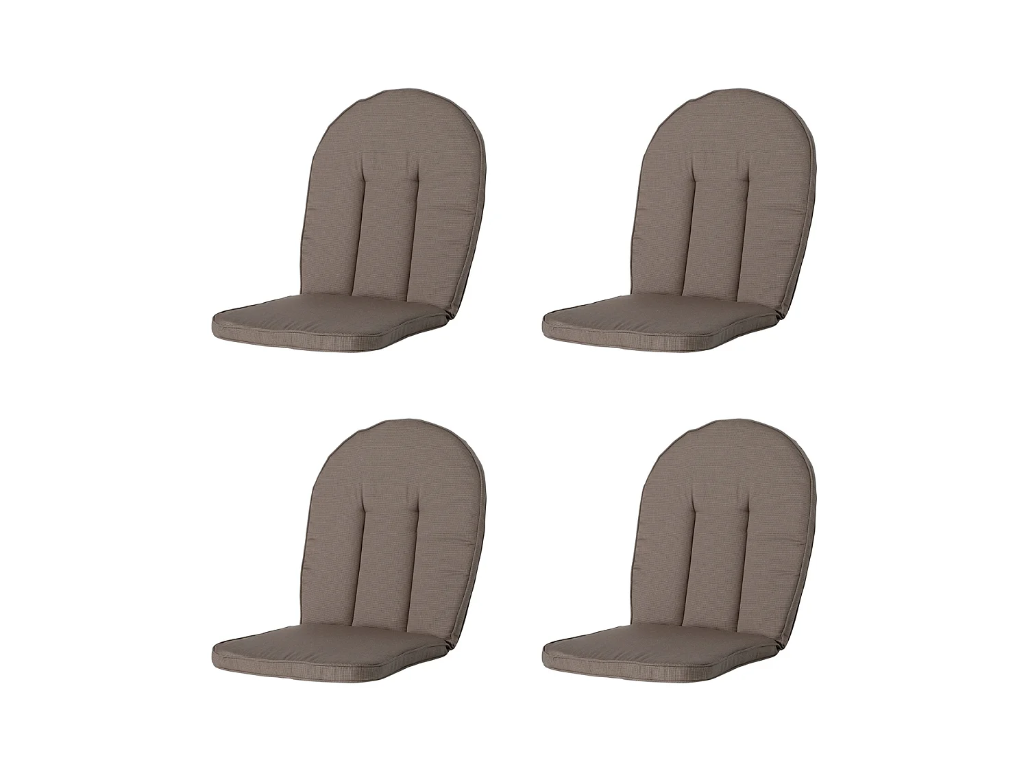 Coussin de jardin Kettler Comfort/Prince Rib foie - Env. 105 x 52 cm - Lot de 4