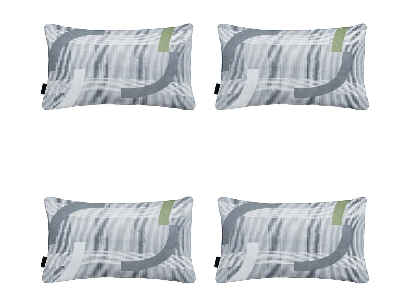 Dekokissen Tess Salbei - Ca. 30x50 cm - 4er Set