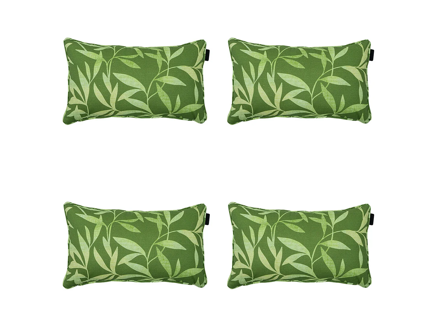 Coussin décoratif Fergus vert - Env. 30x50 cm - Lot de 4
