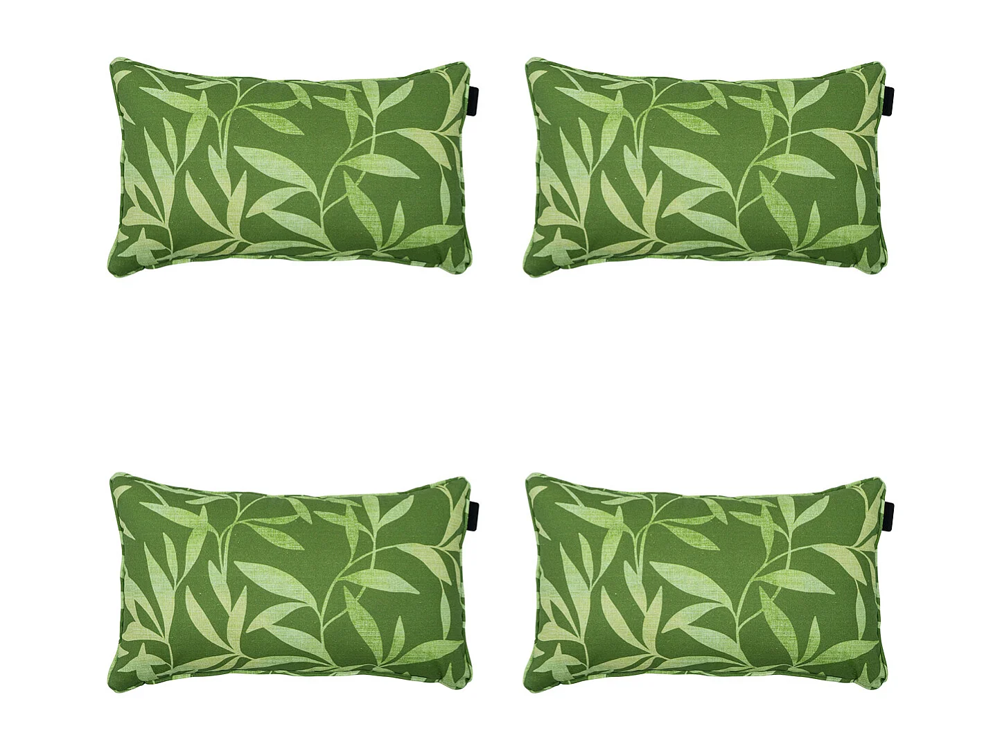 Coussin décoratif Fergus vert - Env. 30x50 cm - Lot de 4