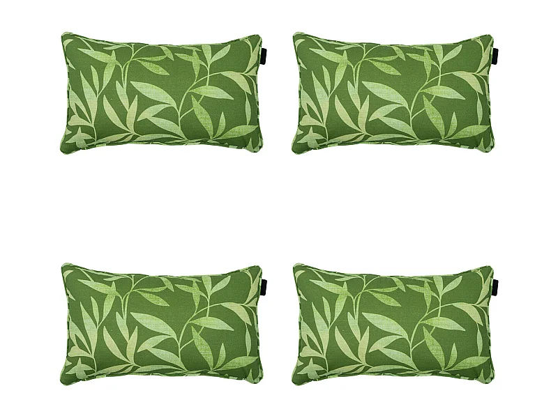 Coussin décoratif Fergus vert - Env. 30x50 cm - Lot de 4