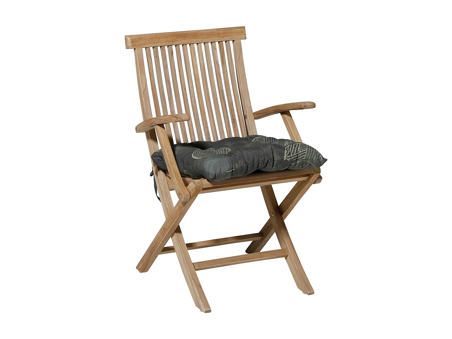 Coussin d'assise Tuscany Circle vert - Environ 46 x 46 cm - Lot de 4