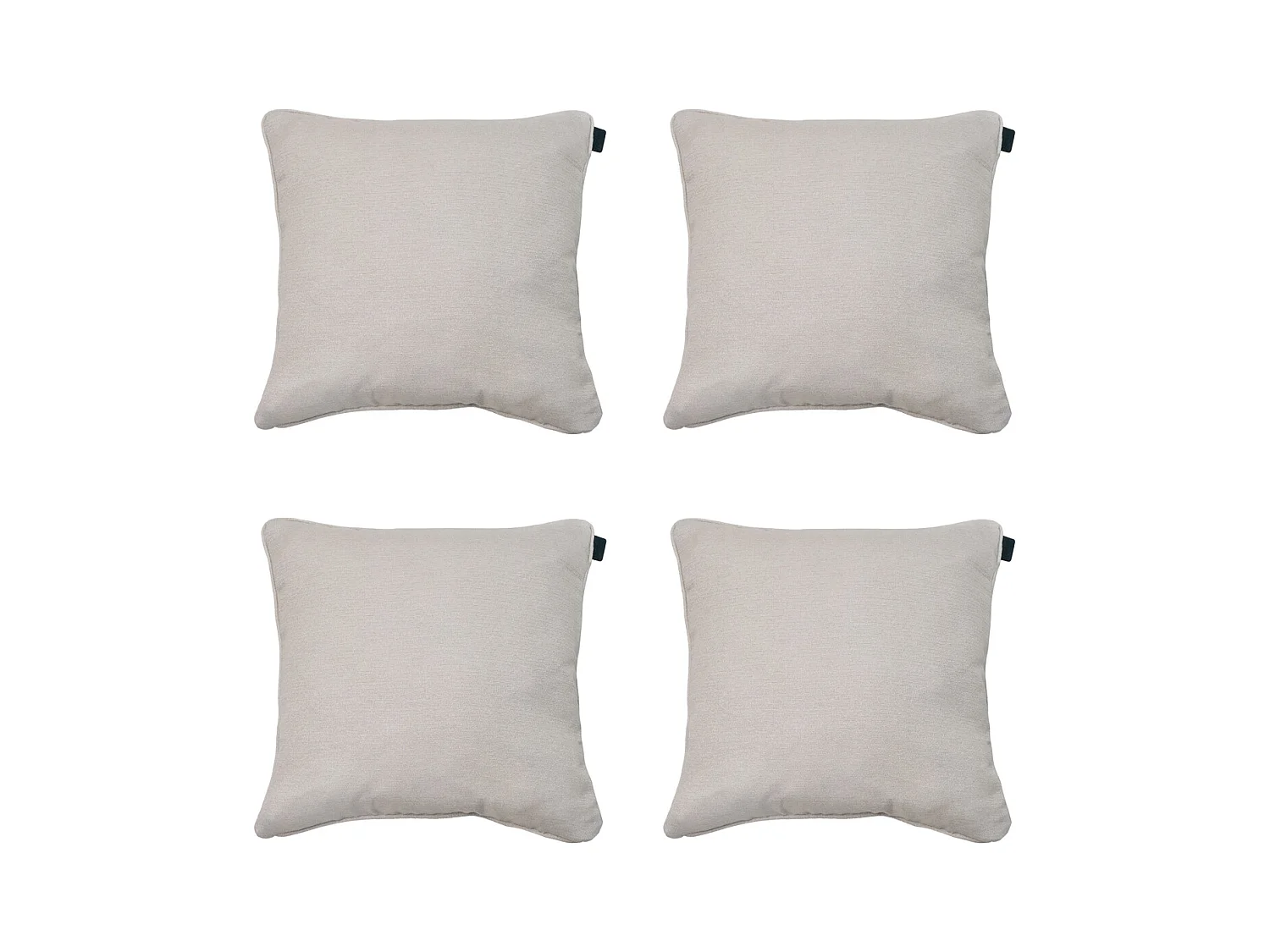 Coussin décoratif Naples taupe - Env. 50x50 cm - Lot de 4