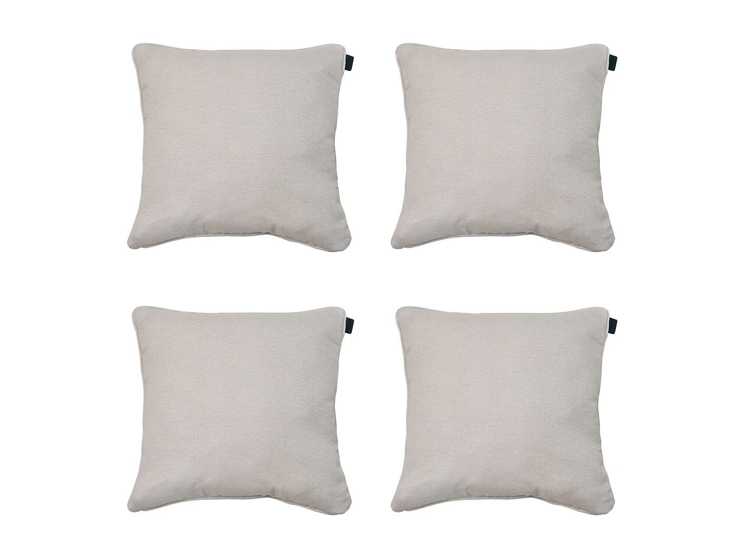 Coussin décoratif Naples taupe - Env. 50x50 cm - Lot de 4