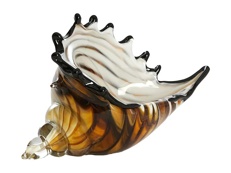 Ornament MUSCHEL - 28x12x16cm - Braun