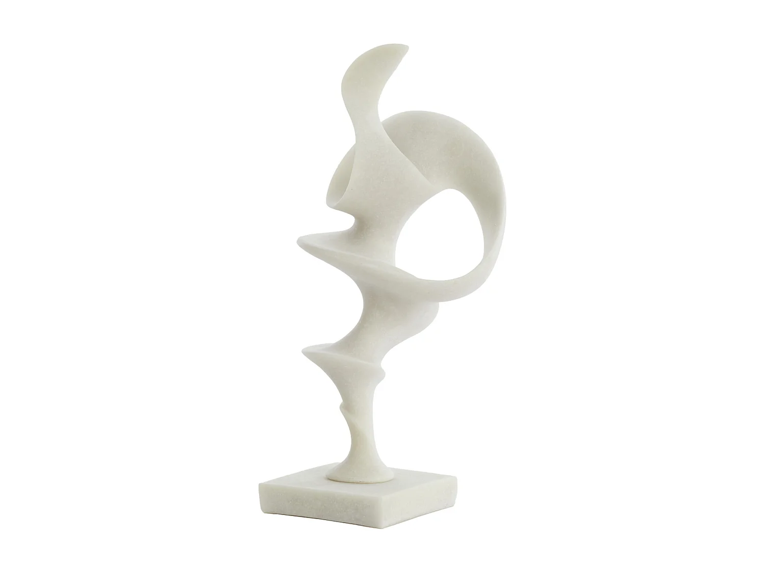Ornement TORUV - 22x16x51,5cm - Blanc
