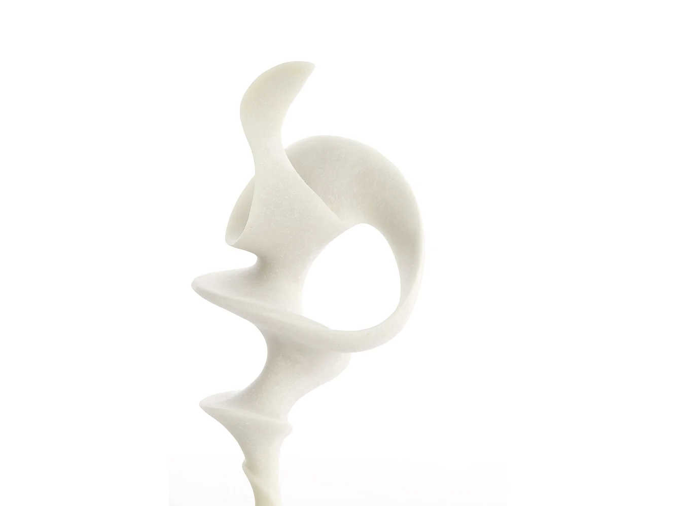 Ornement TORUV - 22x16x51,5cm - Blanc