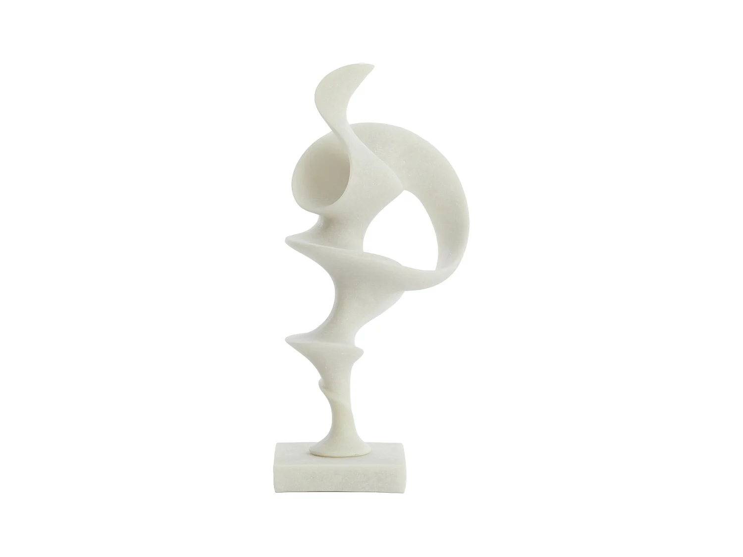 Ornement TORUV - 22x16x51,5cm - Blanc
