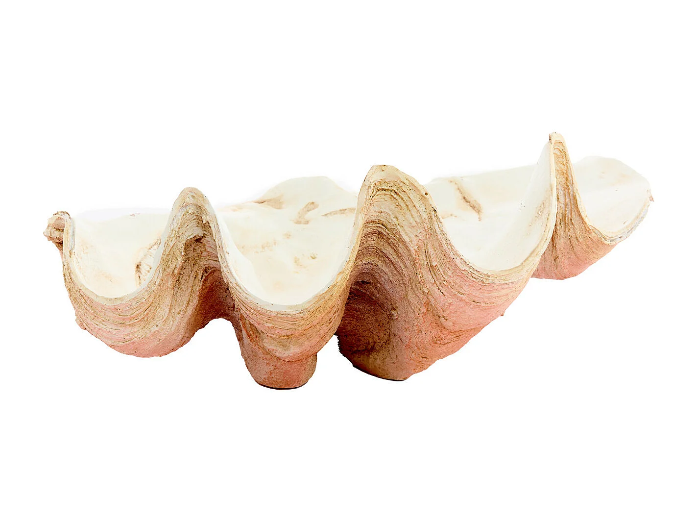 Ornement COQUILLAGE - 41x25x17cm - Orange