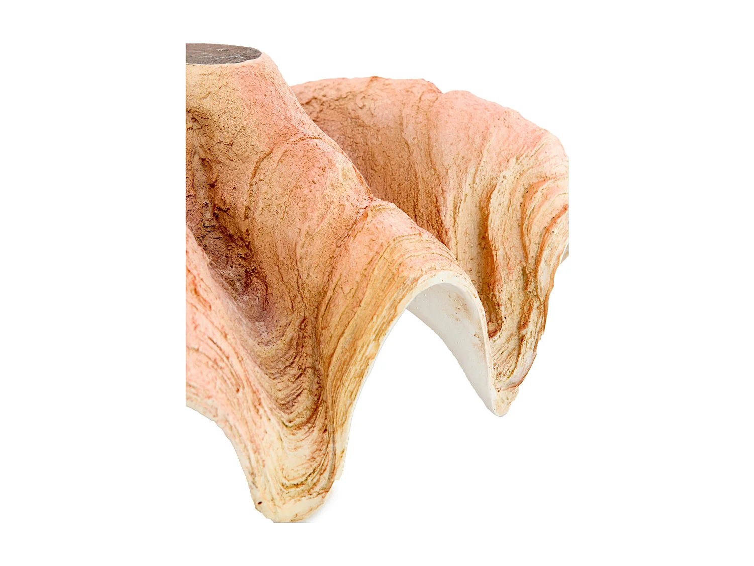 Ornement COQUILLAGE - 41x25x17cm - Orange