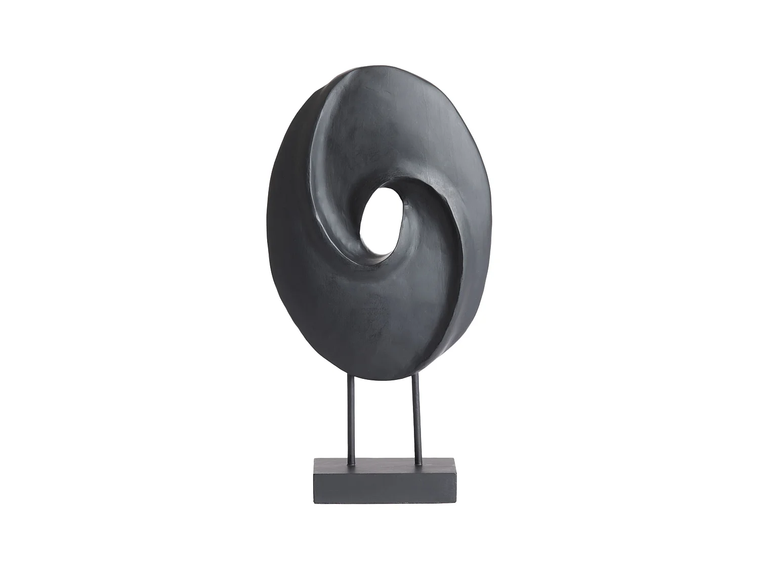 Ornement ZORATI - 24x9x46,5cm - Noir