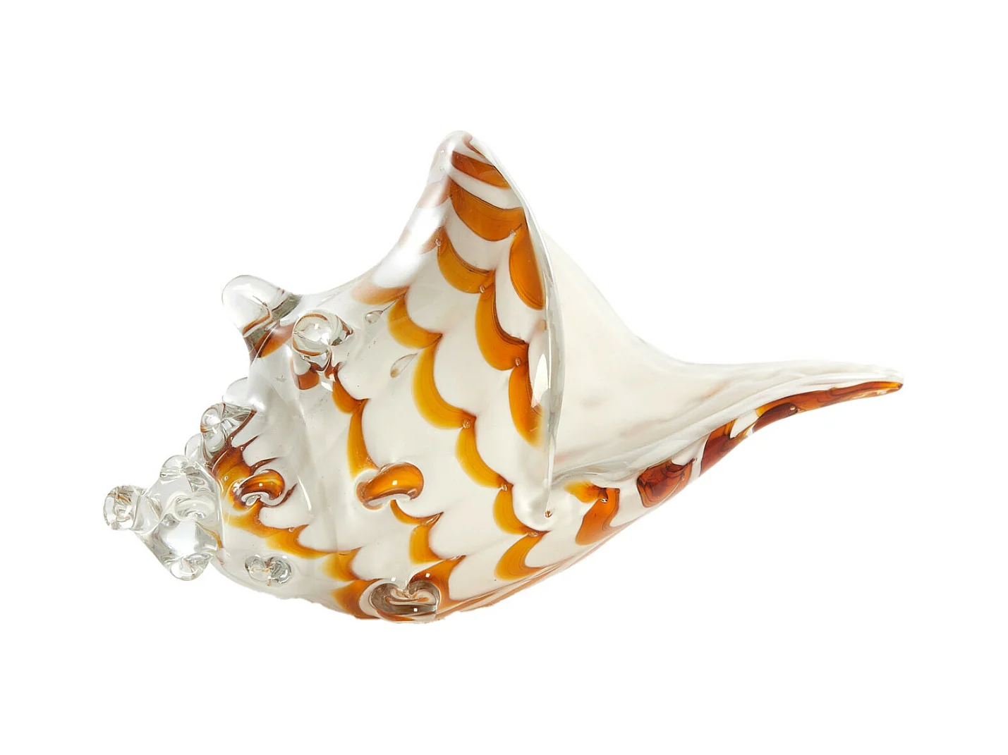 Ornement COQUILLAGE - 28x12x16cm - Blanc