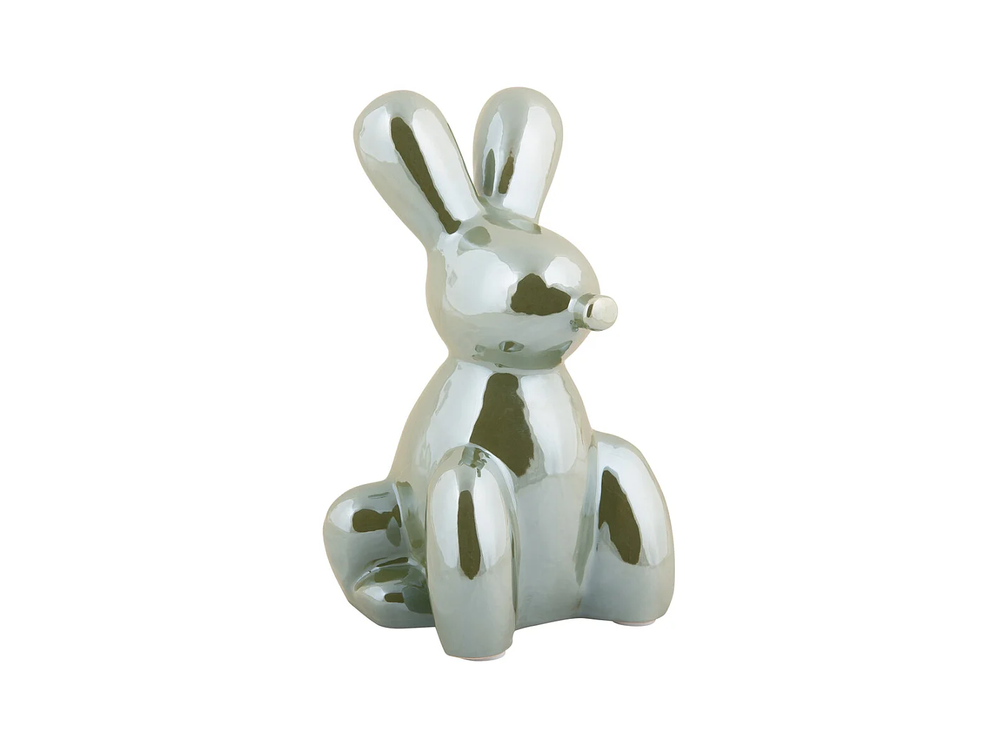 Image Lapin Grand - Plaqué vert jungle