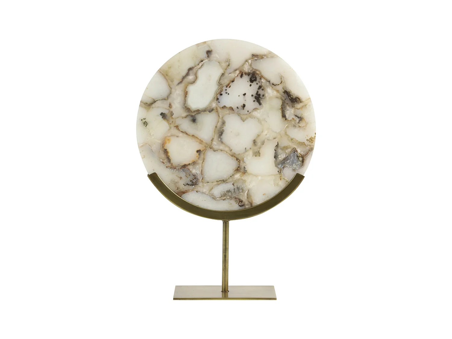 Ornement GOUYA - 35x12x50cm - Blanc