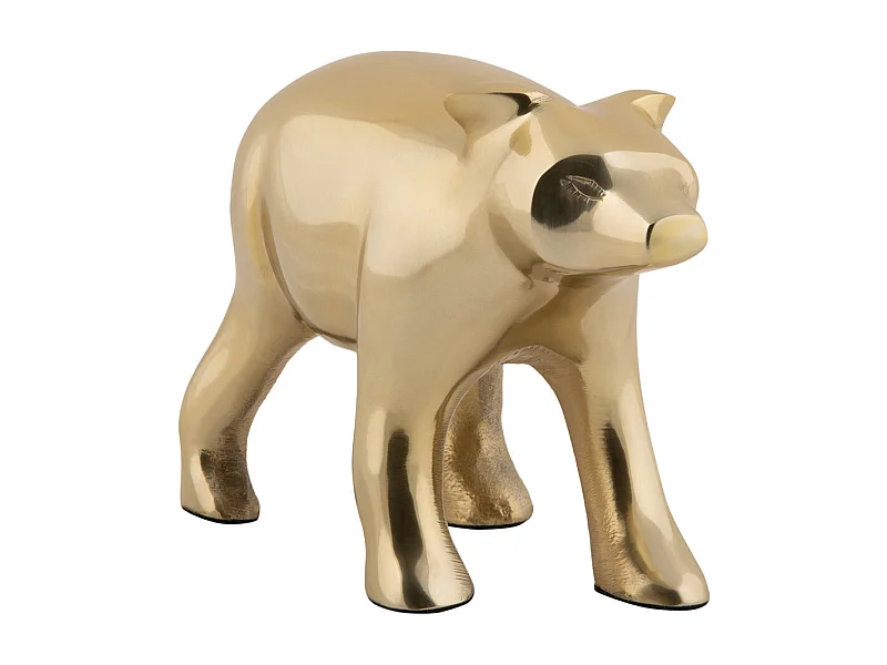 Beeld Beer - Verguld