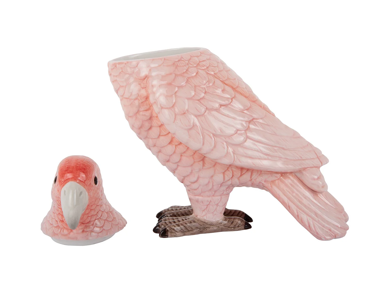Pot de rangement Oiseau - Rose tendre