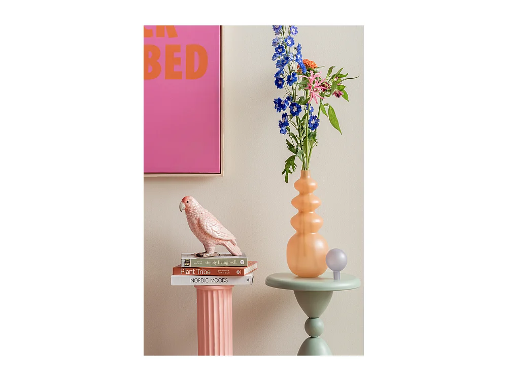 Pot de rangement Oiseau - Rose tendre