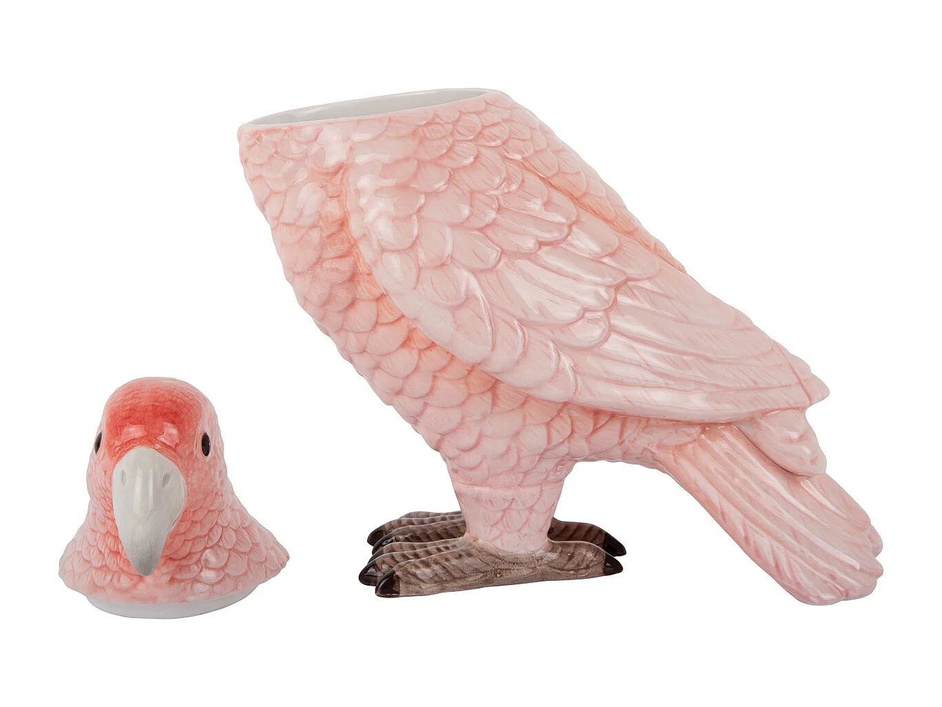 Pot de rangement Oiseau - Rose tendre